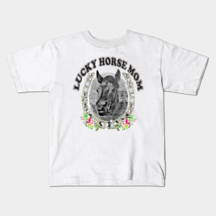 Lucky Horse Mom Kids T-Shirt